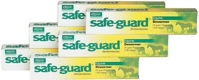 Safe-guard Equine Paste 10% Fenbendazole Horse Wormer 25g 6 Pack