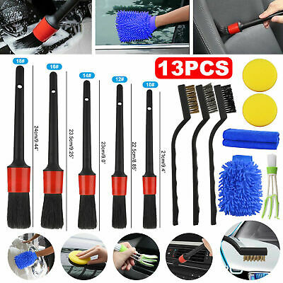 13pc Car Detailing Brush Wash Auto Detailing Cleaning Engine For Wheel Clean Set
