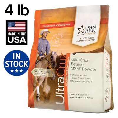 Ultracruz Equine Msm Joint Supplement For Horses, 4 Lb, Powder (86 Day Supply)